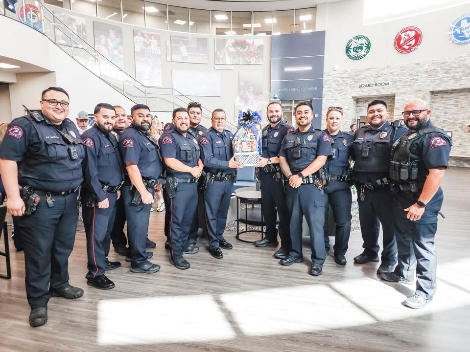 GCEFCU hooked up PISD PD with a gift basket for our dedicated law enforcement during Police Week.