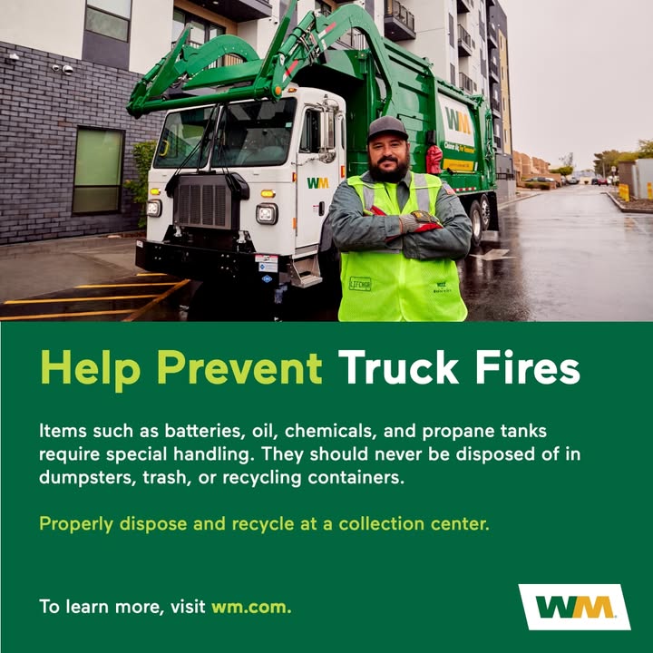 Don’t toss hazardous materials in the trash. It’s a recipe for disaster.