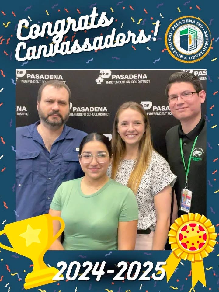 Pasadena High celebrating their CANVASsadors, four pioneering teachers who are transforming learning through innovative technology.