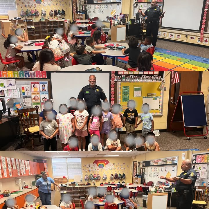 Precinct 2 Captain Guinn had the chance to motivate young minds at Moore Elementary’s Career Day.