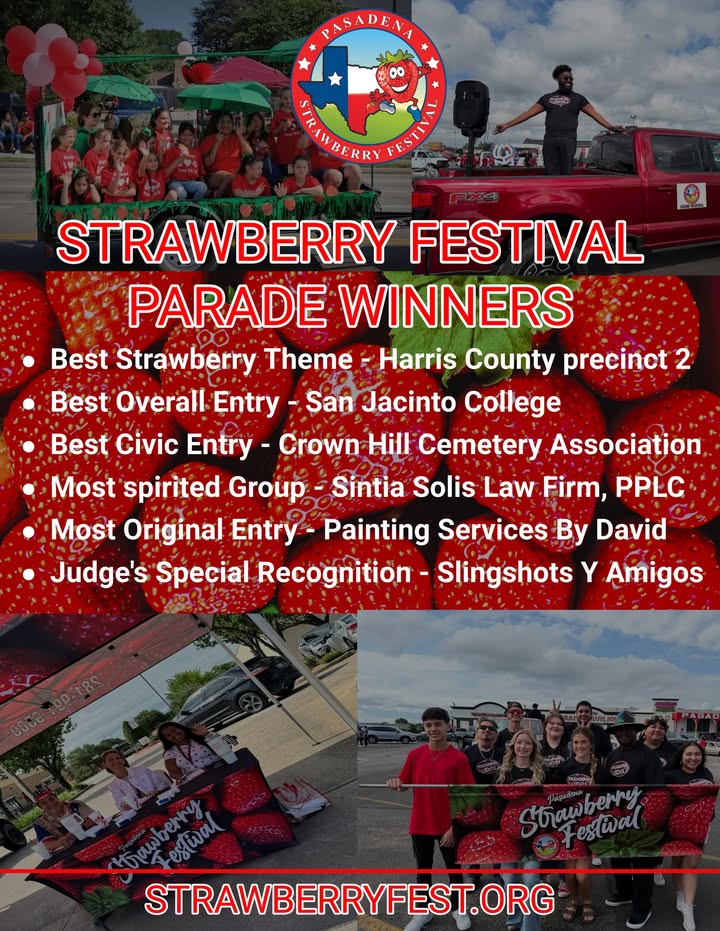 Strawberry Festival’s Parade winners winners chickens dinners.
