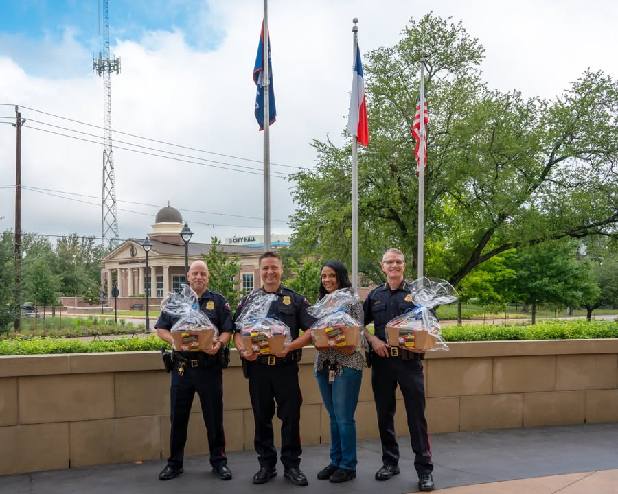 PPD received snack baskets from the Human Resources Director for unwavering support during Public Service Recognition Week.