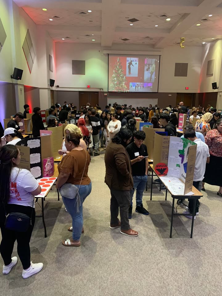 The South Houston High ESOL students presented their English language learnt with iconic Americans via a lively wax museum.