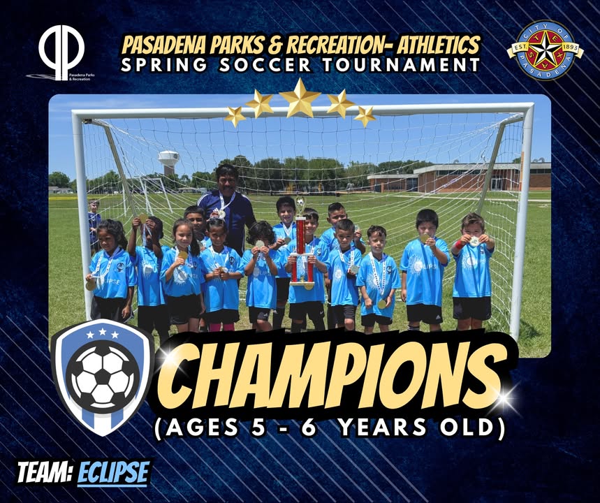Big fun finish to Parks & Recreation’s Spring Soccer Tournament, incredible teamwork and sportsmanship from all the players.