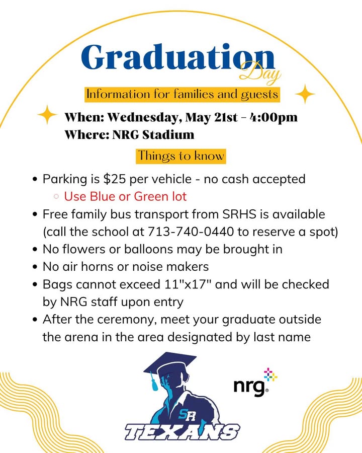 Time flew, yesterday kindergarten, today ready to toss their caps as Rayburn graduates. Congraduation schedule inside.