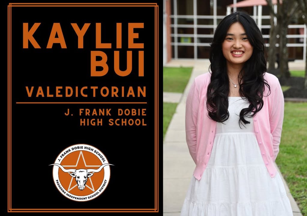 Three cheers to Dobie’s shining stars, Valedictorian Kaylie and Salutatorian Cindy.