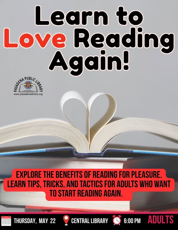 Discover the joy of reading for pleasure at Central Library. An escape that many have forgotten with the distractions of modern life.