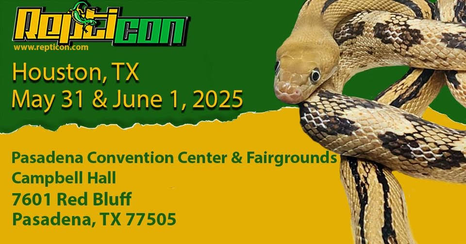 Get ready for Repticon May 31st – June 1st  to see reptiles, explore educational exhibits, and shop for all your exotic pet needs.