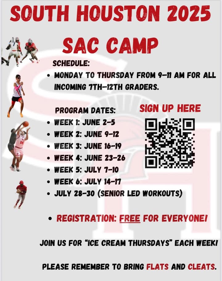 South Houston High, unleash your potential at Strength and Conditioning Camp. South Houston High, unleash your potential at Strength and Conditioning Camp.