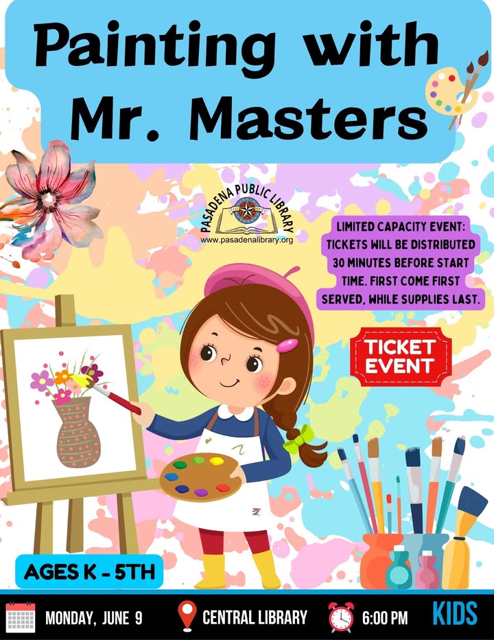 This summer, unleash your creativity in a playful painting class at Central Library with City Engineer, Rick Masters, and let imagination soar. This summer, unleash your creativity in a playful painting class at Central Library with City Engineer, Rick Masters, and let imagination soar.