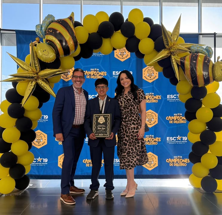 Congratulations to Rogelio from Marshall Kenrick Middle School for his impressive third place finish in the Texas State Spanish Spelling Bee. Congratulations to Rogelio from Marshall Kenrick Middle School for his impressive third place finish in the Texas State Spanish Spelling Bee.