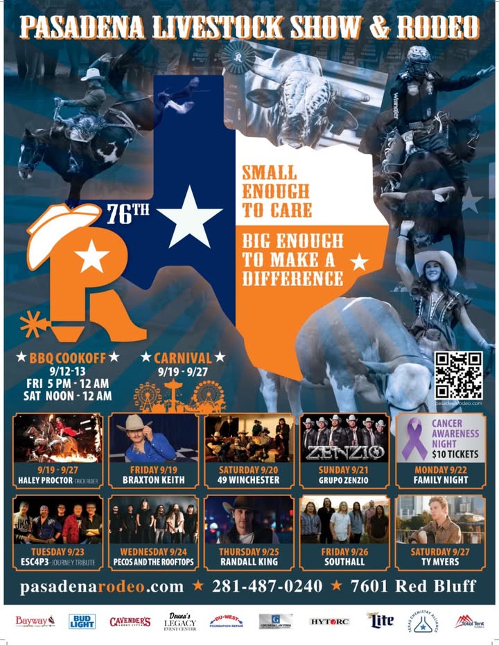Get ready for a thrilling lineup at the 76th Pasadena Livestock Show & Rodeo. Get ready for a thrilling lineup at the 76th Pasadena Livestock Show & Rodeo.
