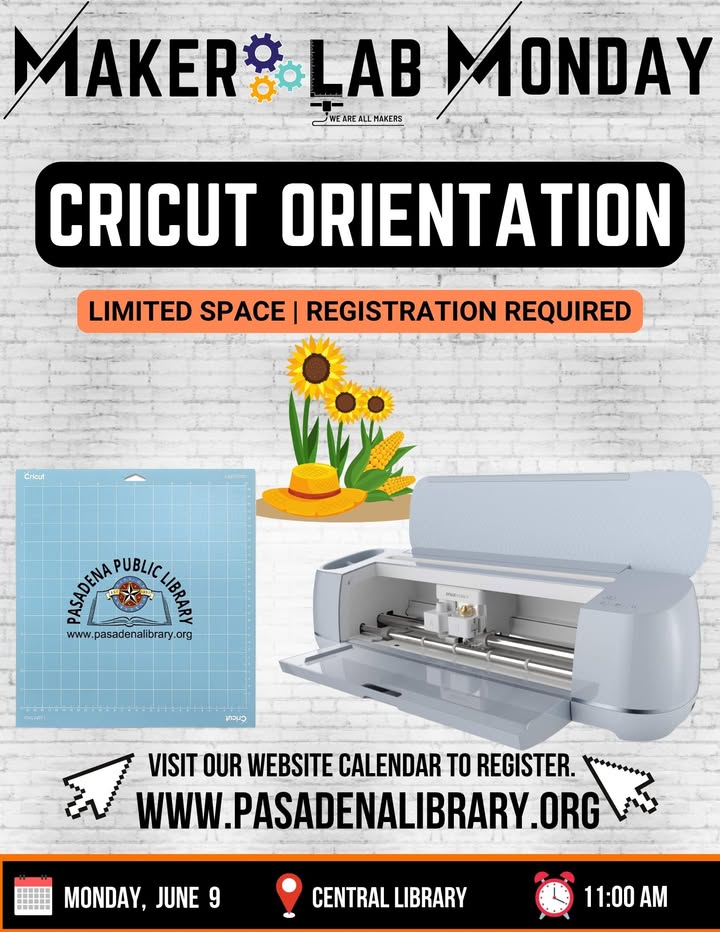 Get creative at Central Library’s MakerLab orientation and unleash your imagination with the Cricut Maker 3. Your crafting adventure starts here. Get creative at Central Library’s MakerLab orientation and unleash your imagination with the Cricut Maker 3. Your crafting adventure starts here.