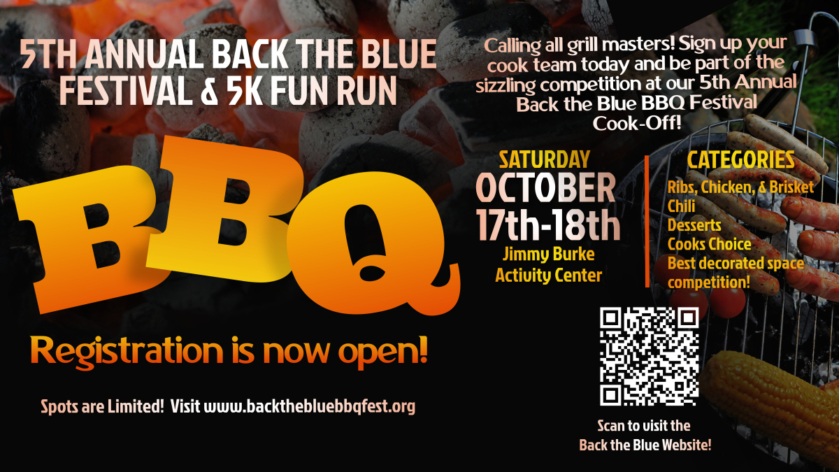 If you have what it takes to be the BBQ champion then give it a shot at the 5th Annual Back the Blue BBQ Festival and prove your abilities to make people come down with a case of the meat sweats.