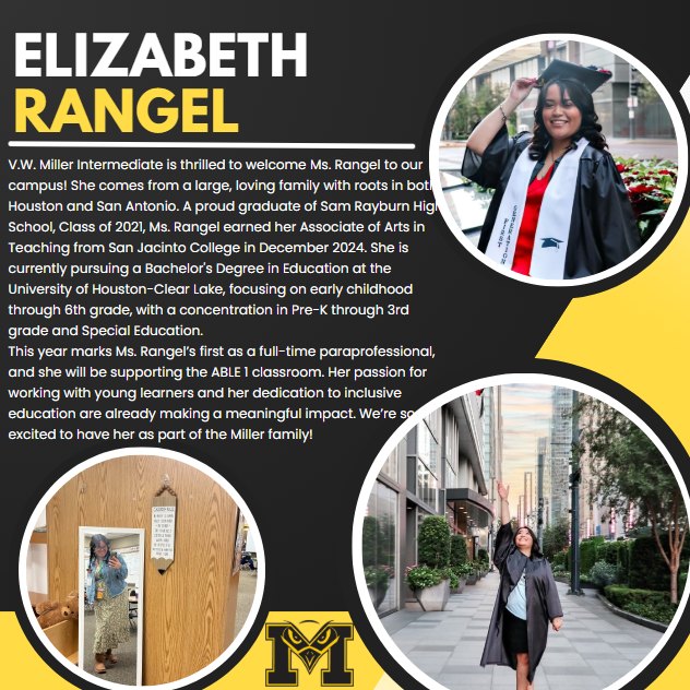 Ms. Rangel’s enthusiasm and commitment have landed her in Falcon Country for some exciting adventures with the Miller team. Ms. Rangel’s enthusiasm and commitment have landed her in Falcon Country for some exciting adventures with the Miller team.