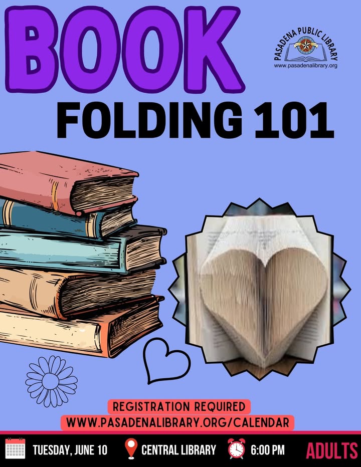 Transform book pages into stunning sculptures tonight at Central Library, mastering folding while starting your own unique art project. Transform book pages into stunning sculptures tonight at Central Library, mastering folding while starting your own unique art project.