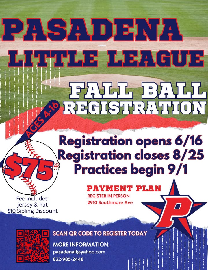 Kick off the cool season at Little League’s fall ball. Online registration is now open. Kick off the cool season at Little League’s fall ball. Online registration is now open.