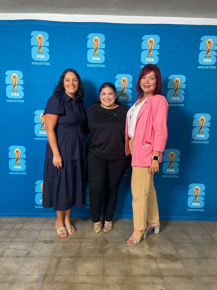 The Pasadena Economic Development team and Chamber President Cristina Womack rocked the Houston World Cup 2026 celebration, anticipating events and economic growth in 2026. The Pasadena Economic Development team and Chamber President Cristina Womack rocked the Houston World Cup 2026 celebration, anticipating events and economic growth in 2026.