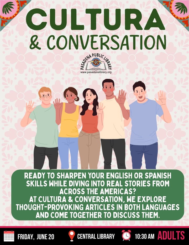 Journey through compelling stories in English and Spanish, where language learning meets meaningful conversation only at Central Library this Friday. Journey through compelling stories in English and Spanish, where language learning meets meaningful conversation only at Central Library this Friday.