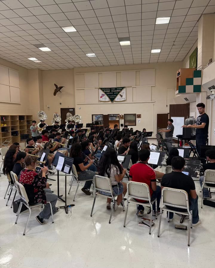 While most take a break, Mighty Eagle Band dives headfirst into summer practice, crafting a melodic masterpieces for fall’s grand debut. While most take a break, Mighty Eagle Band dives headfirst into summer practice, crafting a melodic masterpieces for fall’s grand debut.