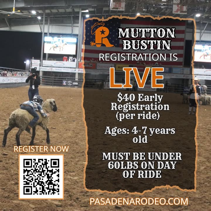 PLS&R Mutton Bustin sign-ups are officially open. Secure your childβs chance for the ultimate dirt showdown. PLS&R Mutton Bustin sign-ups are officially open. Secure your childβs chance for the ultimate dirt showdown.