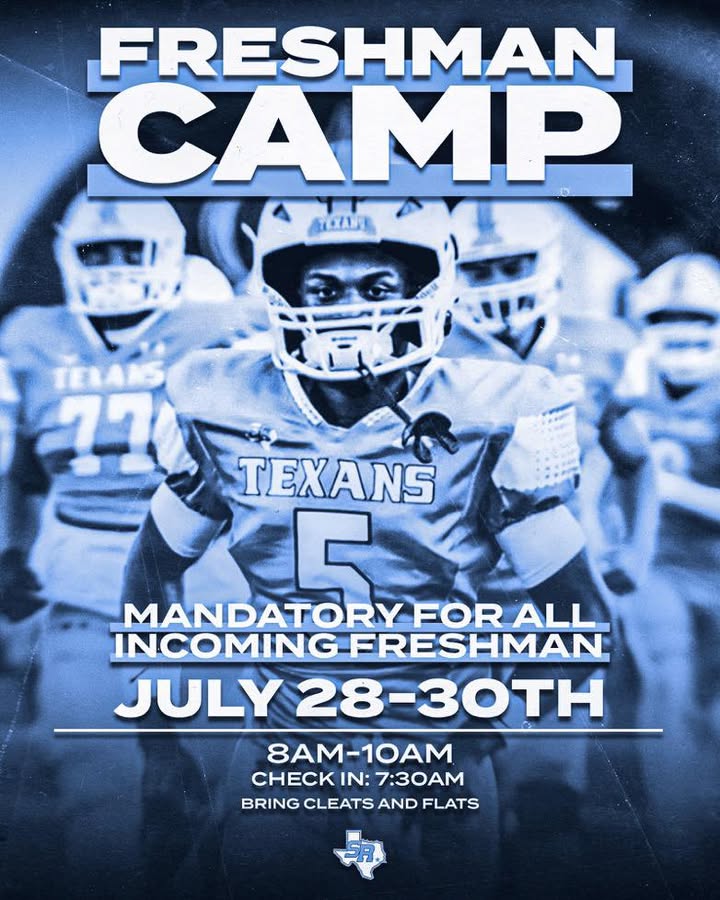 Rayburn freshmen footballers, prepare for mandatory camp and reach out to Coach Gonzalez for all the thrilling details! Rayburn freshmen footballers, prepare for mandatory camp and reach out to Coach Gonzalez for all the thrilling details!