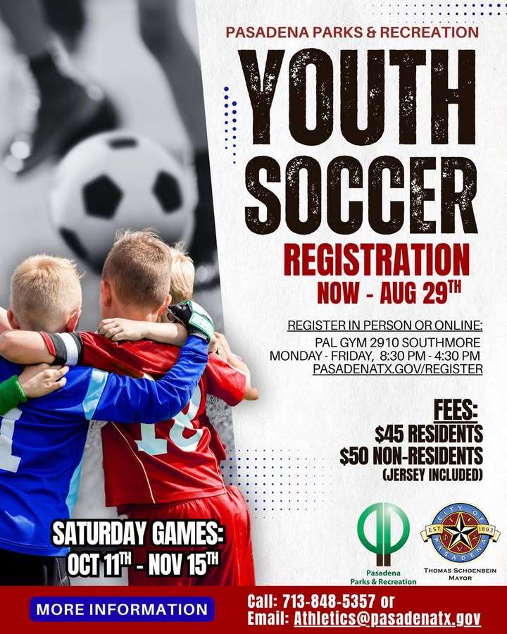Kickstart your kids soccer journey by registering for Parks and Recreation’s Youth Soccer today. Make friends, improve skills, and enjoy the game.
