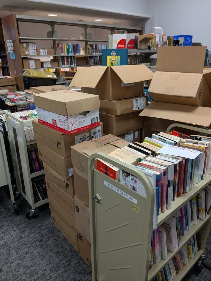 My oh my check out all the books for the Book Bonanza prepared by Friends of the Library.
