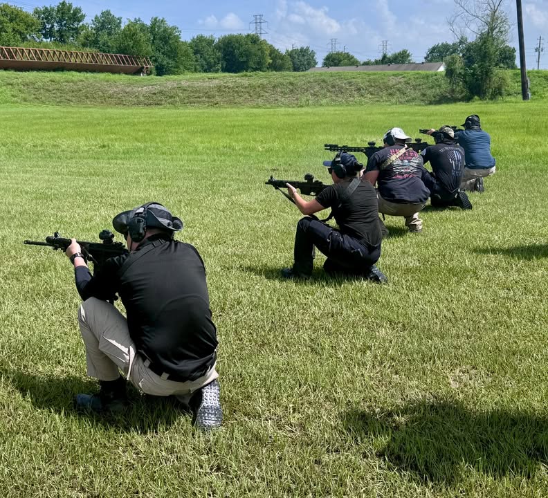 PISD PD officers mastering their rifle skills, ensuring a safer environment for all students and staff.