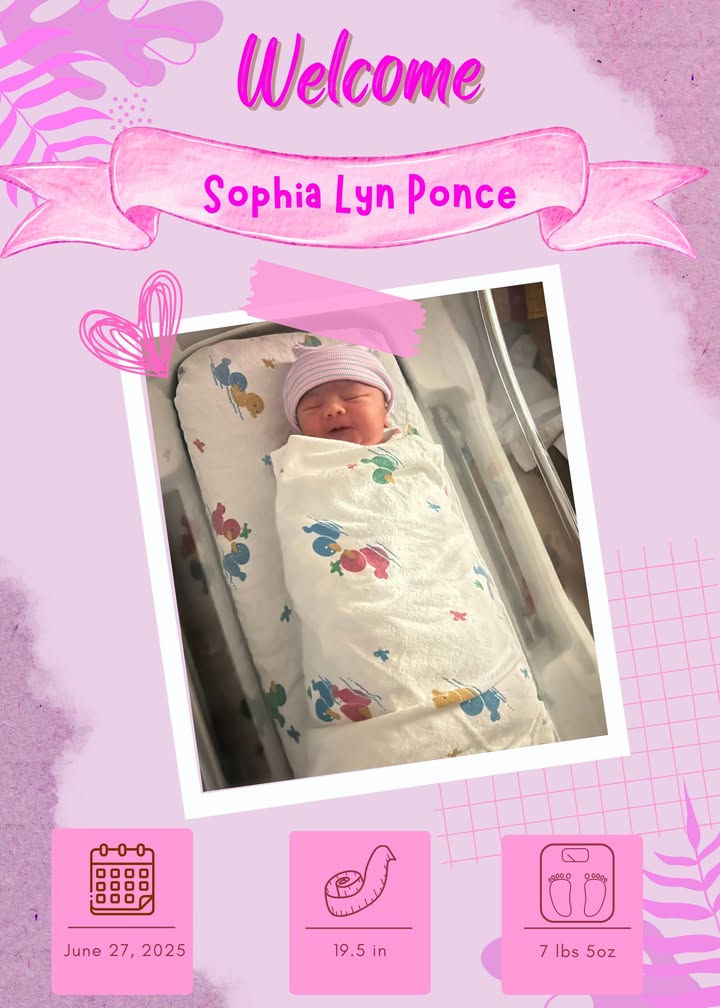 PISD PD Officer Ponce and Tori-Lyn proudly welcomed Baby Sophia, launching their household into an adventure filled with love and laughter. Congratulations! PISD PD Officer Ponce and Tori-Lyn proudly welcomed Baby Sophia, launching their household into an adventure filled with love and laughter. Congratulations!