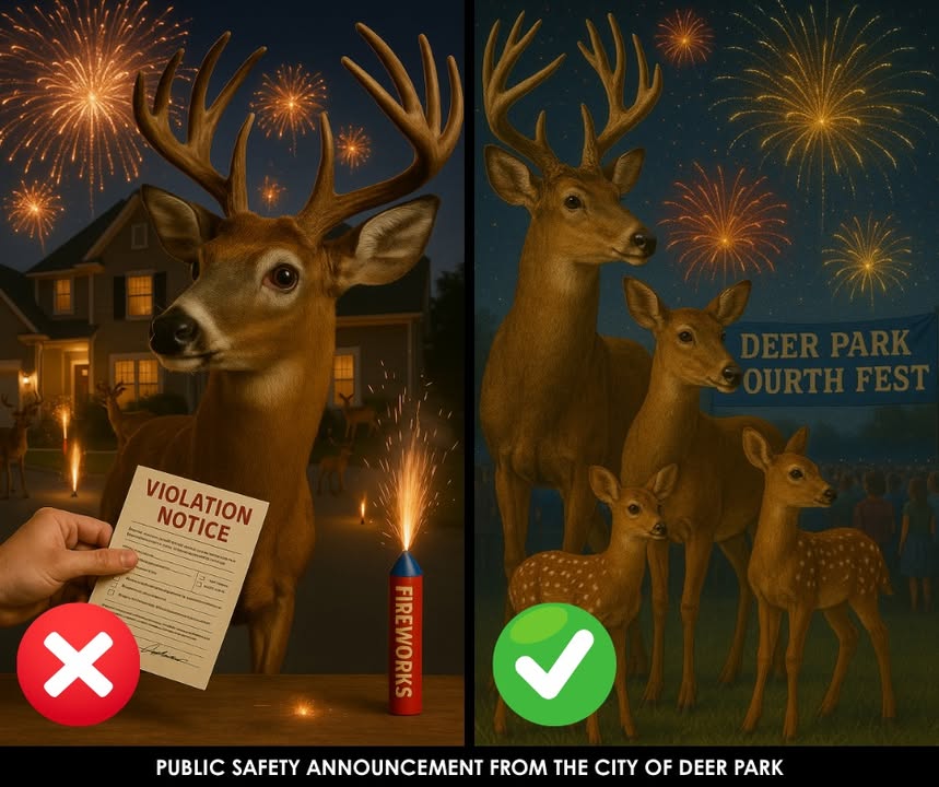 Don’t let a ticket ruin your fun and show up at Deer Park’s Fourth Fest for fireworks and festivities.