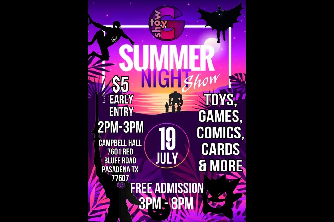 Unleash your inner collector at the Gulf Coast Toy Show on July 19th for fun and fantastic finds.
