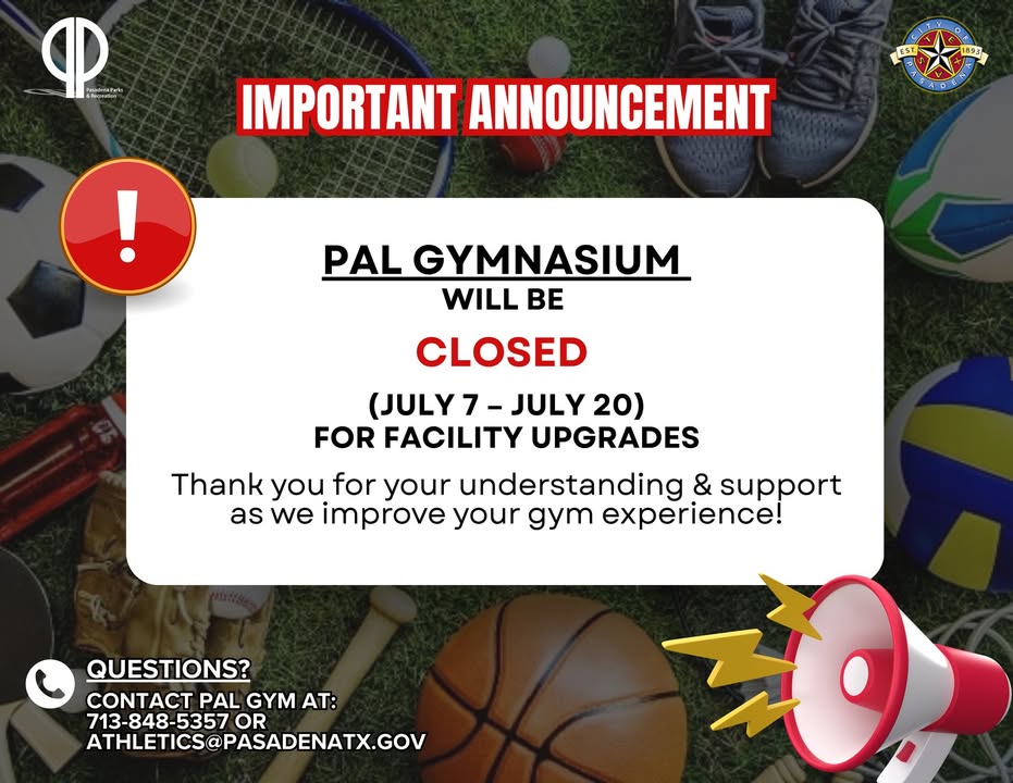 Pal Gymnasium is temporarily closed for an upgrade to install shiny new retractable basketball goals.