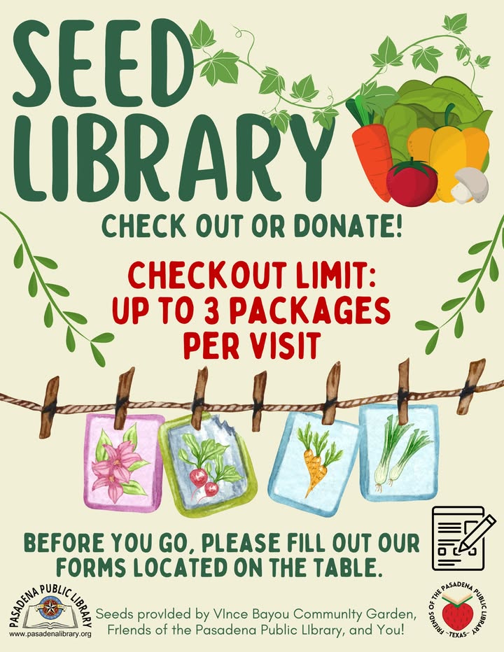 Discover the joy of gardening at the Central Library’s Seed Library.  Grab your summer seeds today and watch your garden flourish.