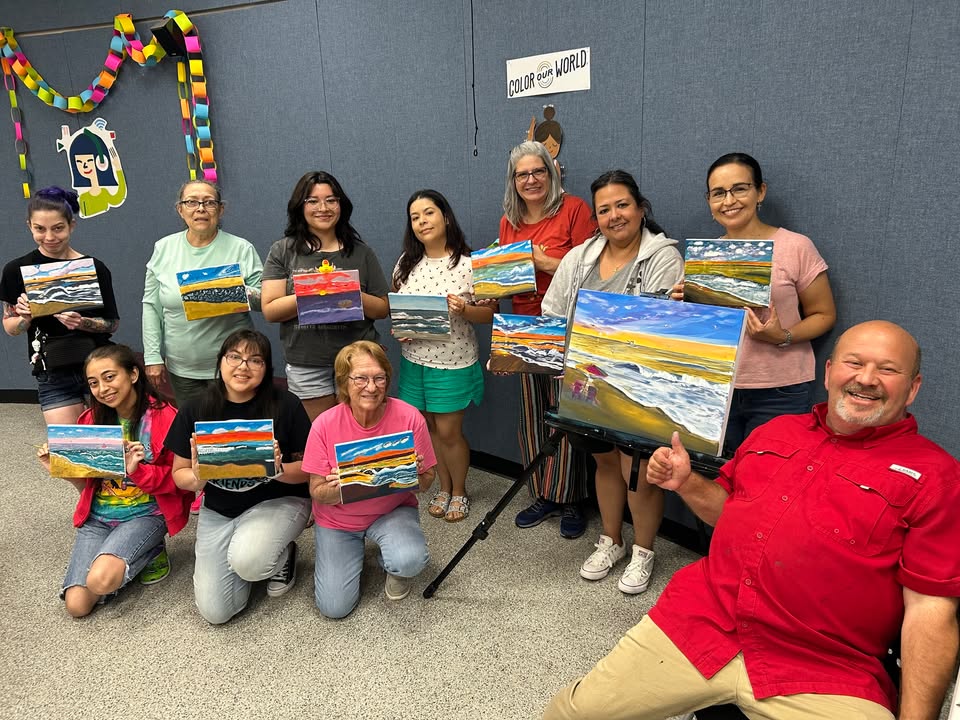 Re-cap of painting with City Engineer Rick Masters. A burst of creativity and artistry.