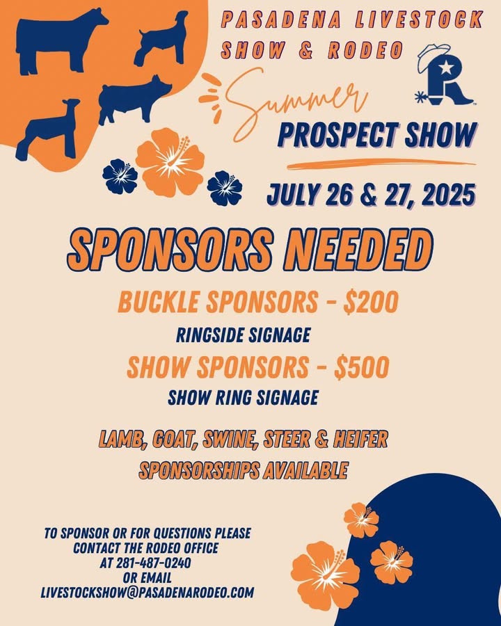 Sponsor this year’s PLS&R Summer Prospect Show to support amazing youth exhibitors.