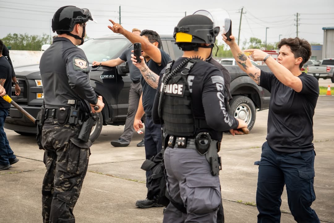 This year, over 80 officers transformed into a united team during Pasadena’s inaugural Special Response Group training week, mastering skills together. This year, over 80 officers transformed into a united team during Pasadena’s inaugural Special Response Group training week, mastering skills together.