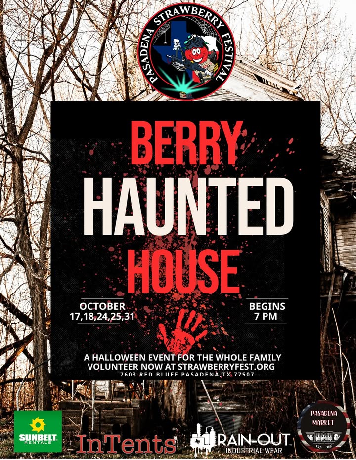 The Strawberry Festival is seeking volunteers for the Berry Haunted House. Unleash your inner fright master. The Strawberry Festival is seeking volunteers for the Berry Haunted House. Unleash your inner fright master.
