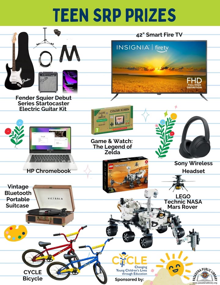 The Library’s Summer Reading Program ends soon, log your reads to fabulous prizes before July 31st. The Library’s Summer Reading Program ends soon, log your reads to fabulous prizes before July 31st.