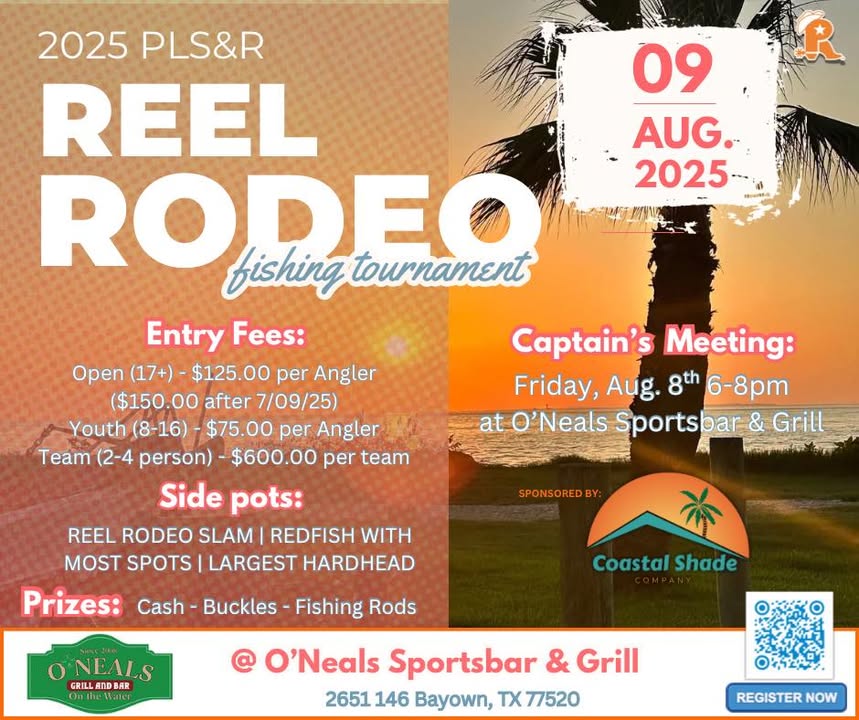 Bait your hooks, the PLS&R Reel Rodeo Fishing Tournament is coming up on August 9th. Bait your hooks, the PLS&R Reel Rodeo Fishing Tournament is coming up on August 9th.
