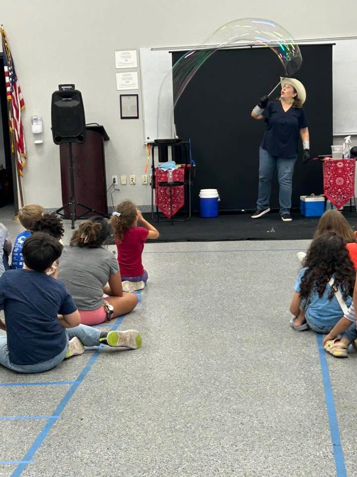 Big blast at Central Library with Mrs. Shelly McBubbles and The Texas Bubblers, creating unforgettable memories full of laughter. Big blast at Central Library with Mrs. Shelly McBubbles and The Texas Bubblers, creating unforgettable memories full of laughter.