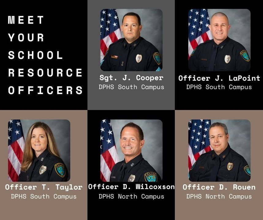 Meet DPPD’s School Resource Officers of DPISD.