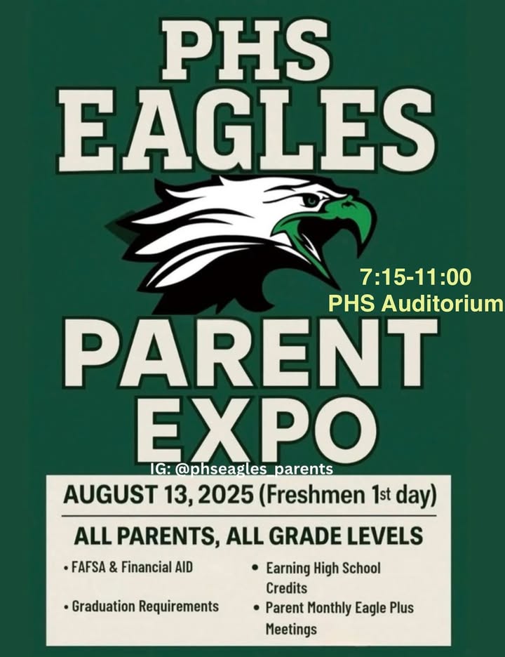 Eagle parents get your expo on at Pasadena High August 13th.