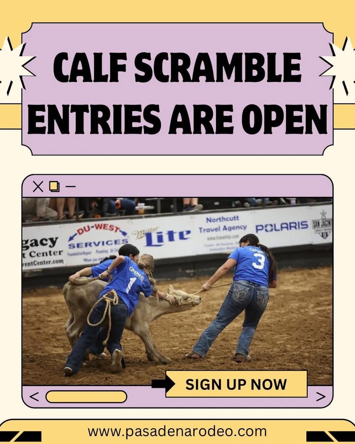 Get ready to sprint and snag some calves, because PLS&R’s 2025 Calf Scramble entries are officially open and waiting for you. Get ready to sprint and snag some calves, because PLS&R’s 2025 Calf Scramble entries are officially open and waiting for you.
