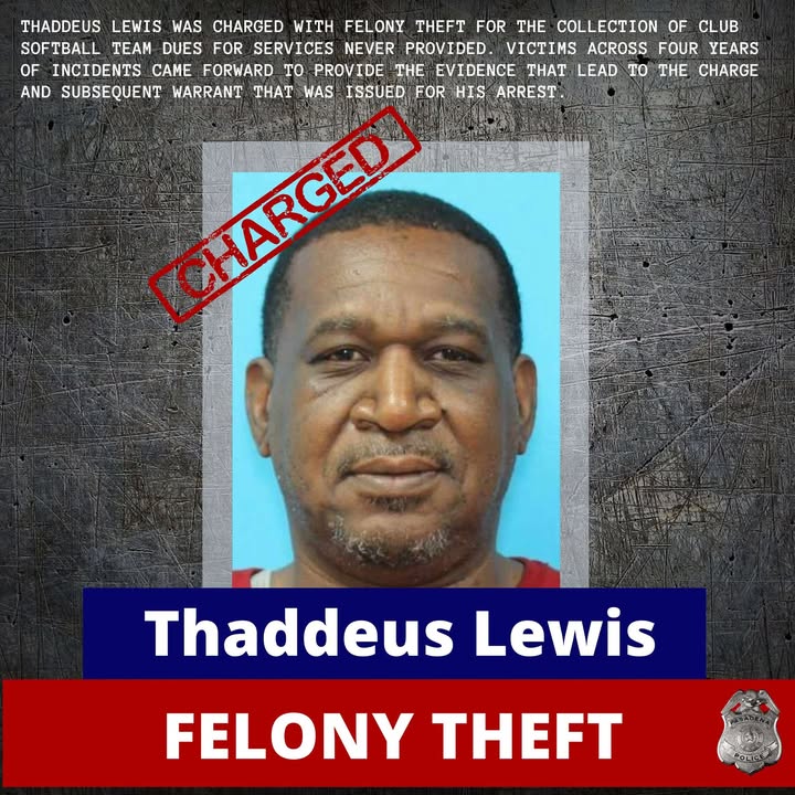 Help PPD and victims find the elusive Thaddeaus Lewis, leaving a trail of stolen hopes and a felony charge on his back. Help PPD and victims find the elusive Thaddeaus Lewis, leaving a trail of stolen hopes and a felony charge on his back.