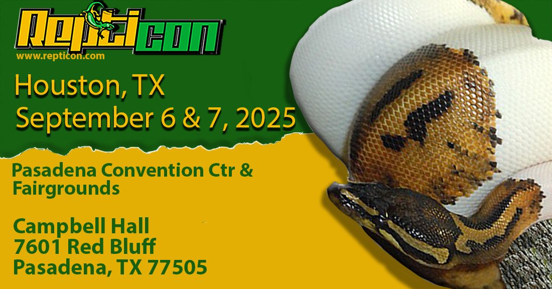 Your invited to the reptile extravaganza at Repticon Houston on September 6 and 7 showcasing fascinating creatures and amazing deals. Your invited to the reptile extravaganza at Repticon Houston on September 6 and 7 showcasing fascinating creatures and amazing deals.