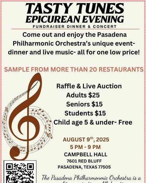 Eat at Tasty Tunes Epicurean Fundraiser, for delectable dishes and enchanting melodies to support your local Symphony Orchestra in style. Eat at Tasty Tunes Epicurean Fundraiser, for delectable dishes and enchanting melodies to support your local Symphony Orchestra in style.