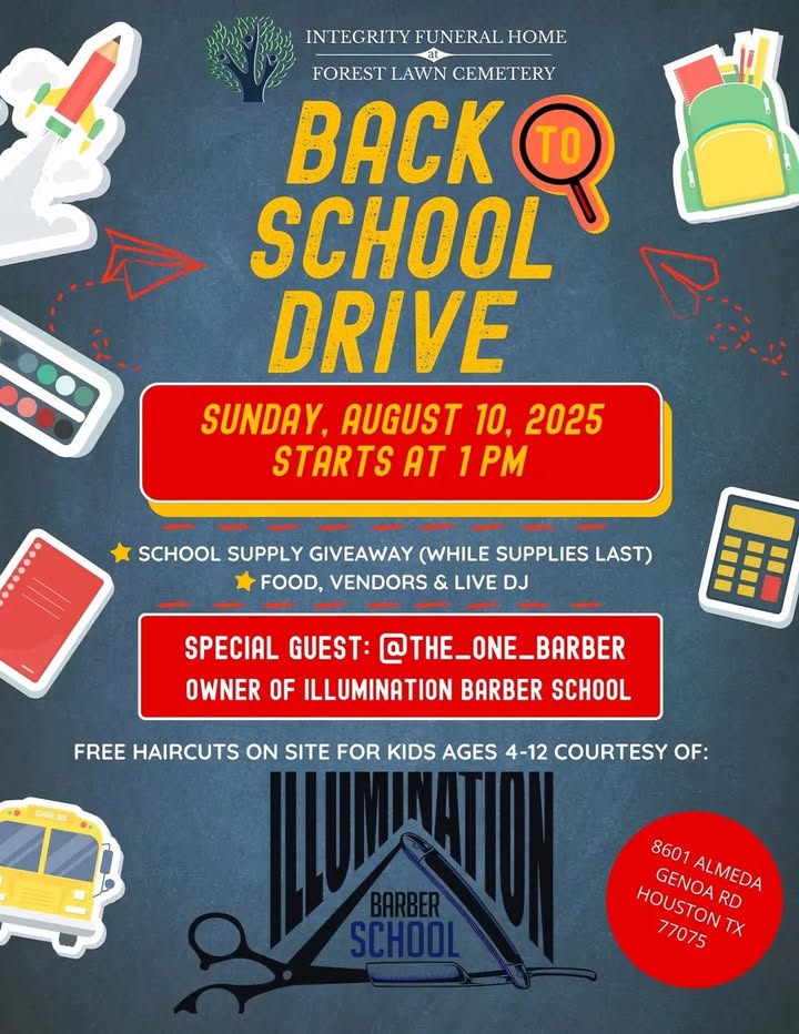Get your kids hair cut today at the Back to School Event at Integrity Funeral Home & Forest Lawn Cemetery starting at 1pm. Get your kids hair cut today at the Back to School Event at Integrity Funeral Home & Forest Lawn Cemetery starting at 1pm.