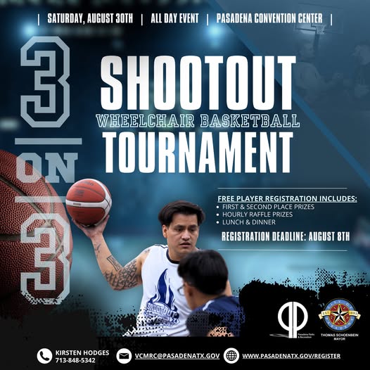 Get on up to the Convention Center to watch the 3-on-3 wheelchair basketball shootout that that promises to be thrilling fun.