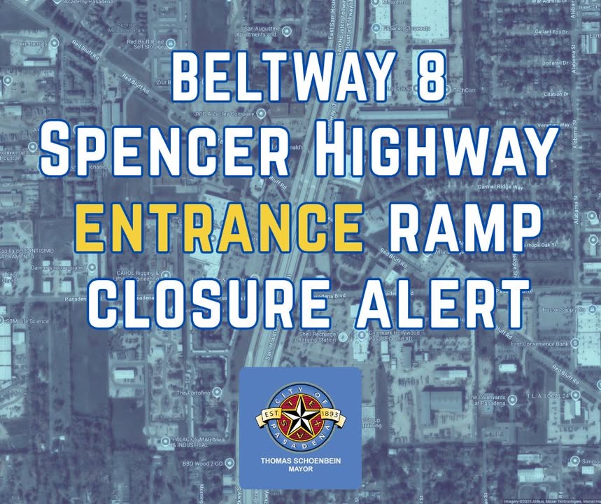 Heads up, he Northbound Beltway 8 entrance ramp from Spencer Highway will be closed a couple times. Heads up, he Northbound Beltway 8 entrance ramp from Spencer Highway will be closed a couple times.